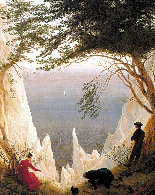 Acantilados blancos en Rügen de Caspar David Friedrich 